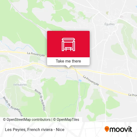 Les Peyres map