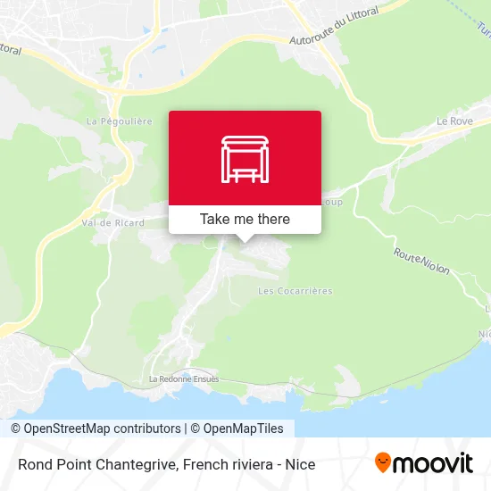 Mapa Rond Point Chantegrive