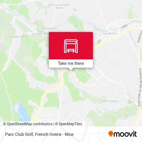 Parc Club Golf map