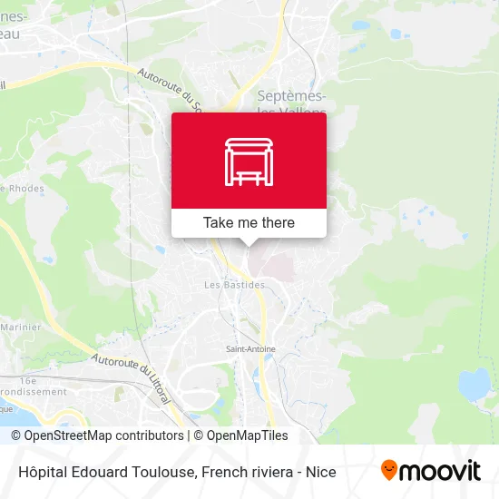 Hôpital Edouard Toulouse map