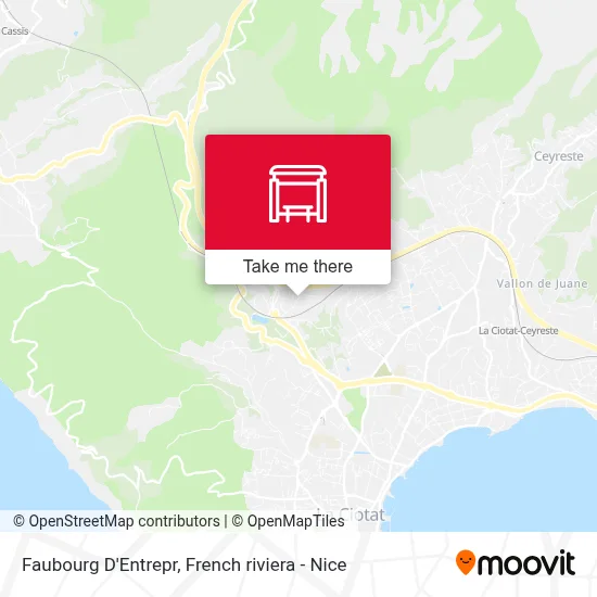 Faubourg D'Entrepr map