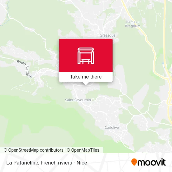 La Patancline map