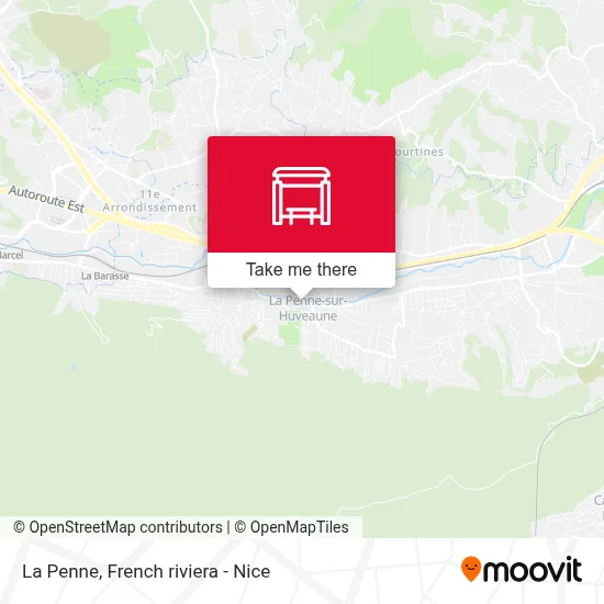 La Penne map