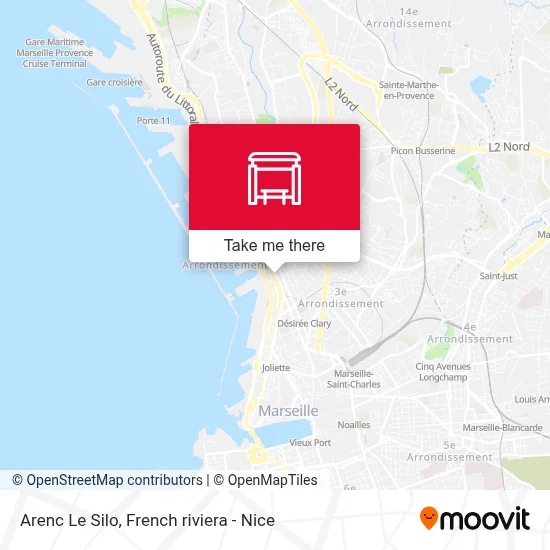 Arenc Le Silo map