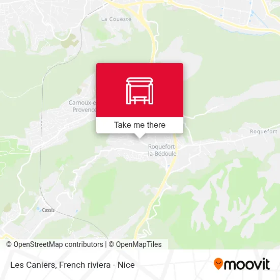Les Caniers map