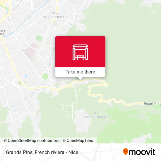 Grands Pins map