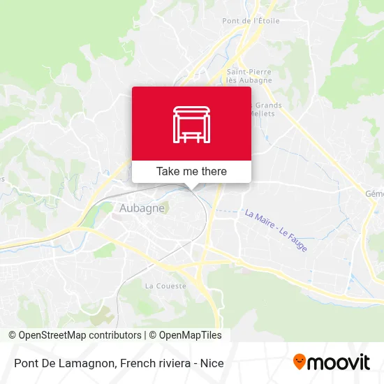 Pont De Lamagnon map