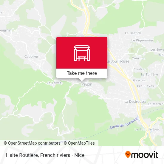 Halte Routière map