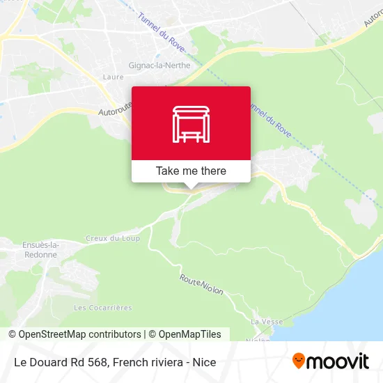 Le Douard Rd 568 map