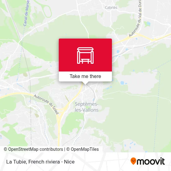 La Tubie map