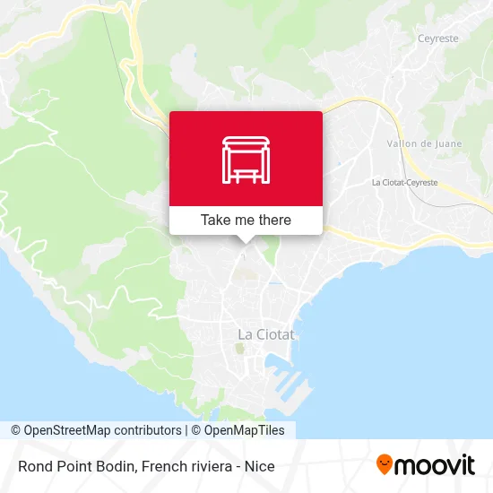 Rond Point Bodin map