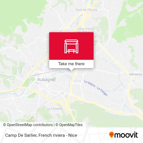 Camp De Sarlier map