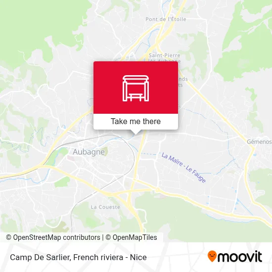 Camp De Sarlier map