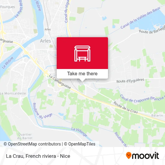 La Crau map