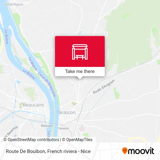 Route De Boulbon map
