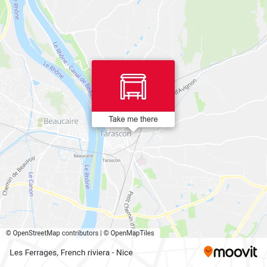 Les Ferrages map