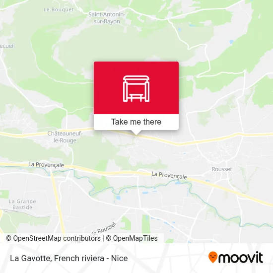 La Gavotte map