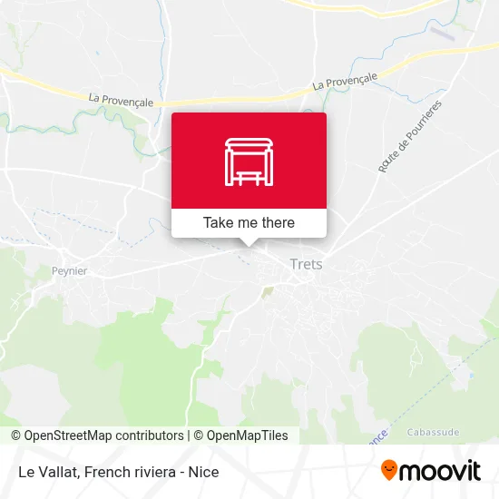 Le Vallat map