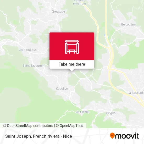 Saint Joseph map