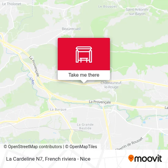La Cardeline N7 map