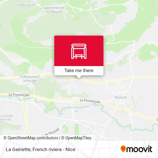 La Geinette map