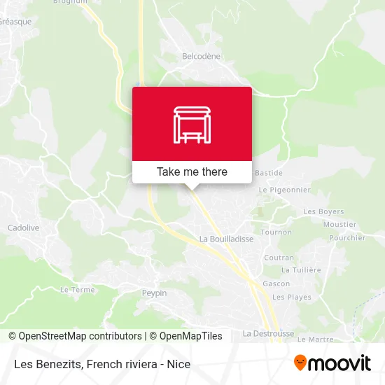 Les Benezits map