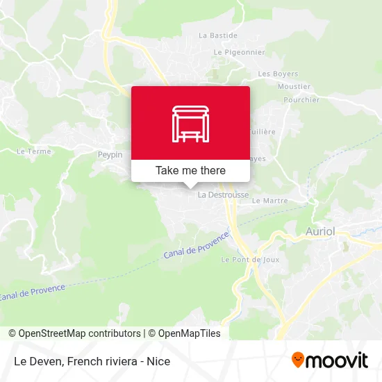 Le Deven map