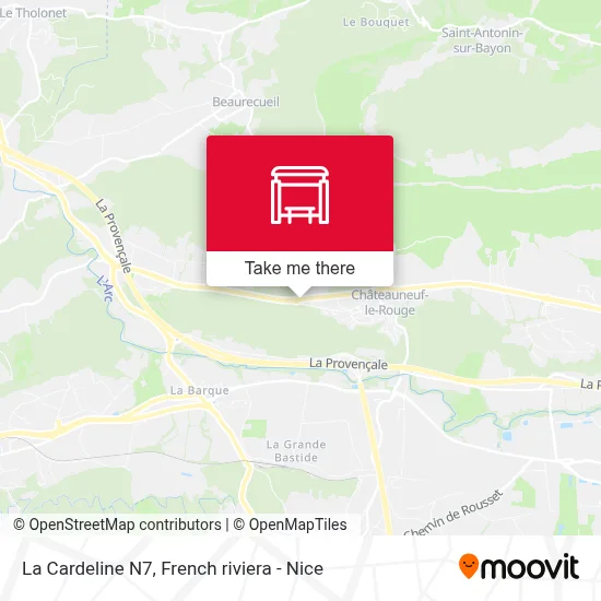 La Cardeline N7 map