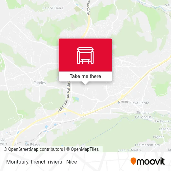 Montaury map