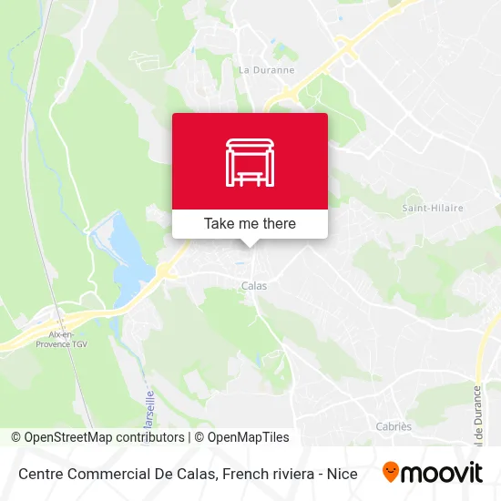 Centre Commercial De Calas map