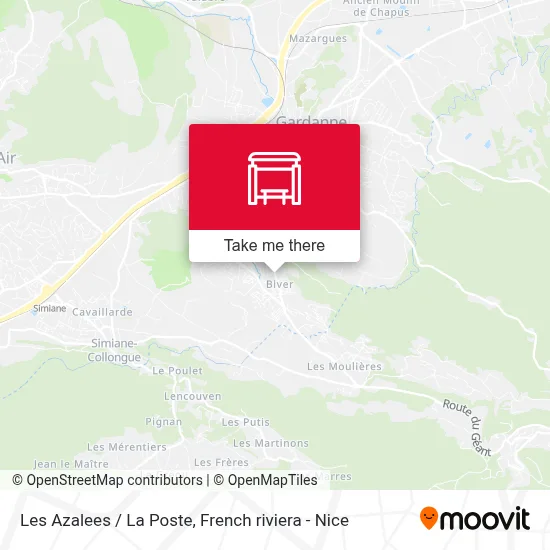 Les Azalees / La Poste map