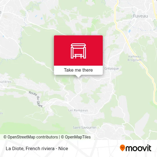 La Diote map