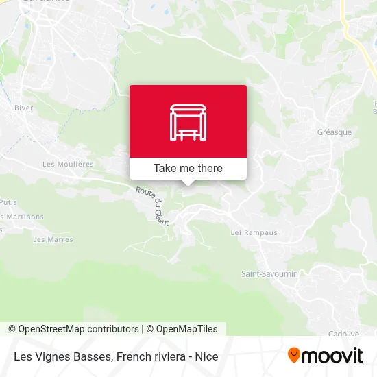 Les Vignes Basses map