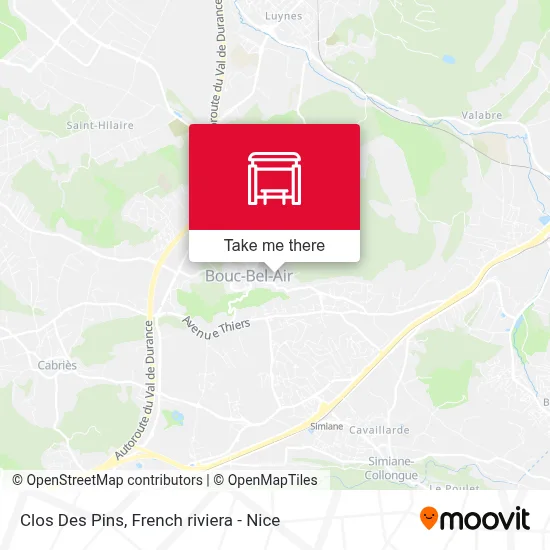 Clos Des Pins map