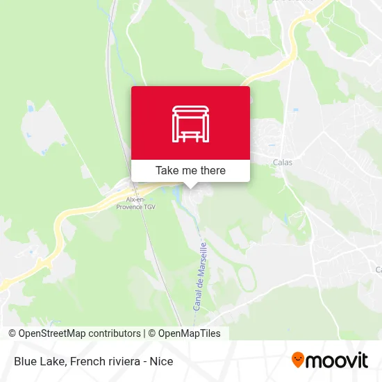 Lac Bleu map