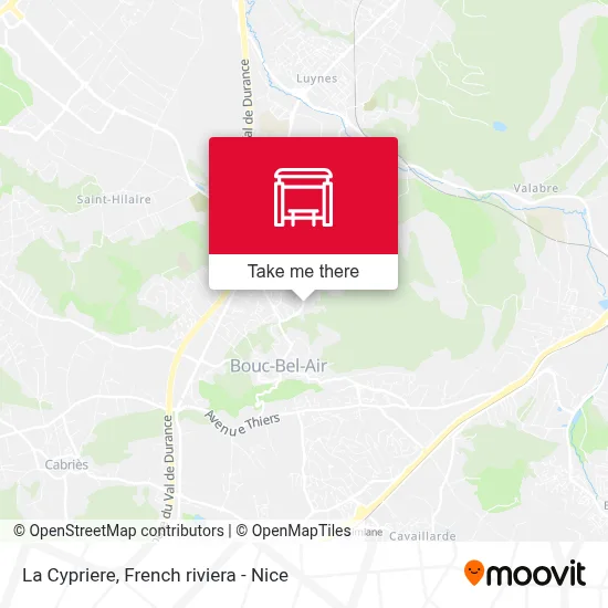 La Cypriere map