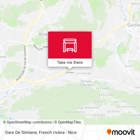 Gare De Simiane map