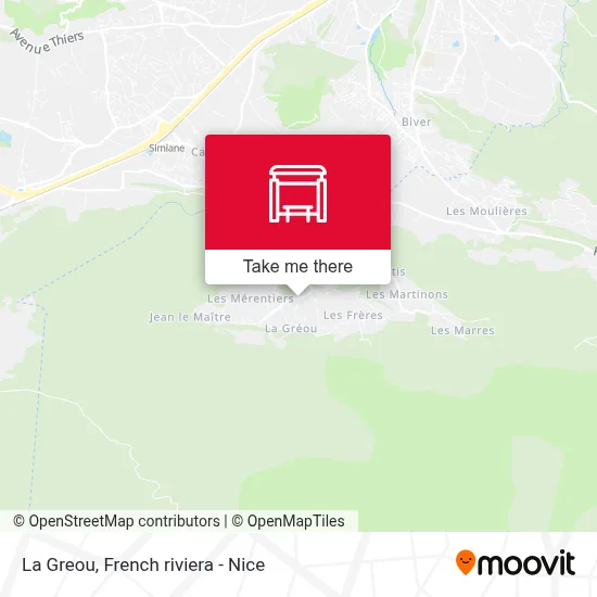 La Greou map