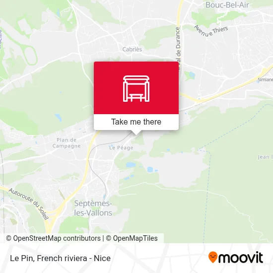 Le Pin map
