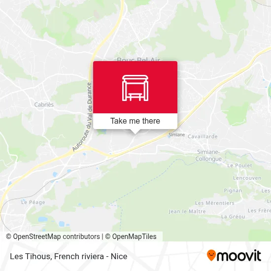 Les Tihous map
