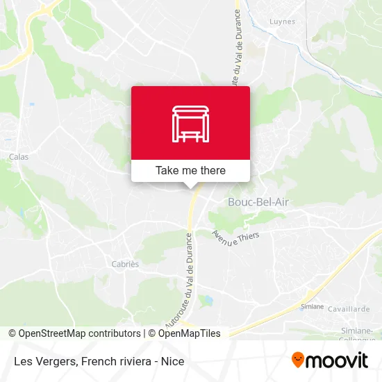 Les Vergers map