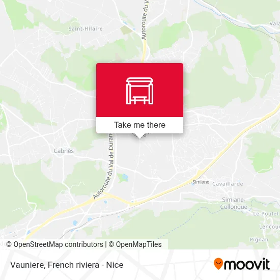 Vauniere map