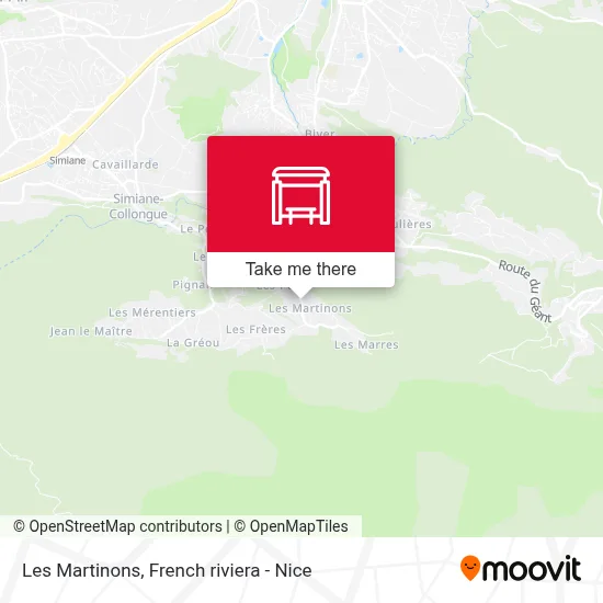Les Martinons map