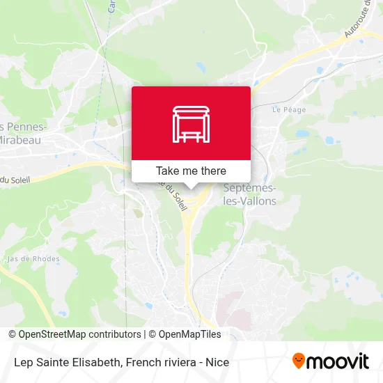 Lep Sainte Elisabeth map