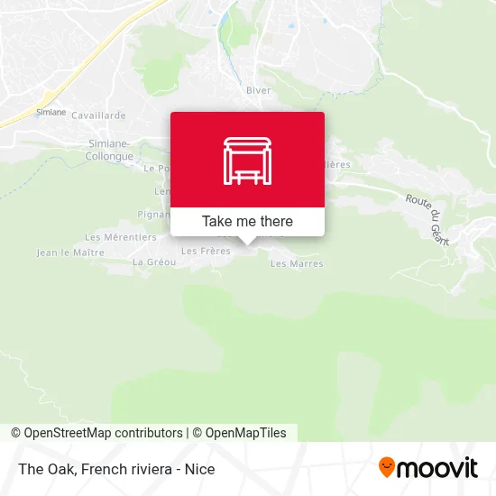 Le Chêne map