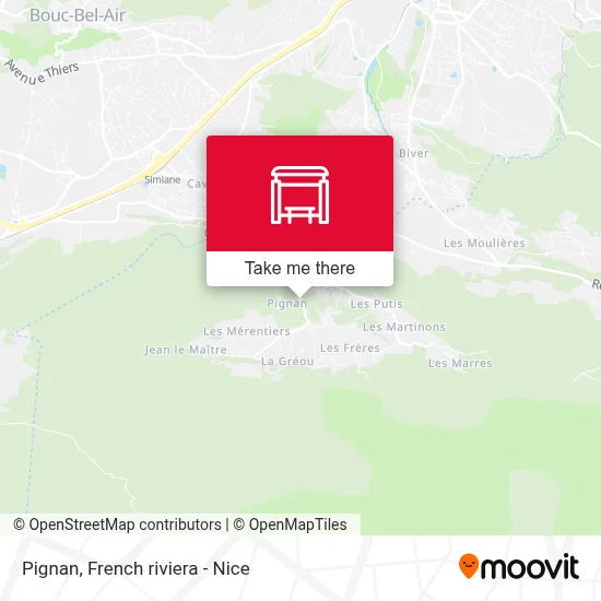 Pignan map