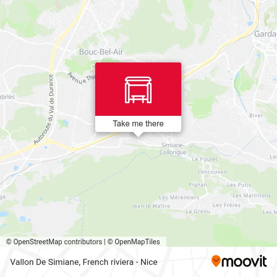 Vallon De Simiane map