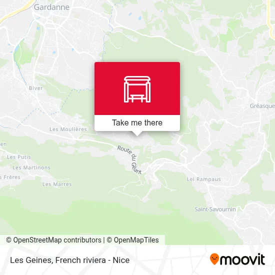 Les Geines map