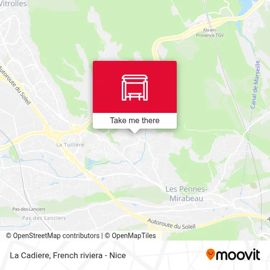 La Cadiere map