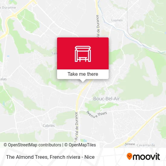Les Amandiers map